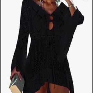 Sexy black coverup/swim